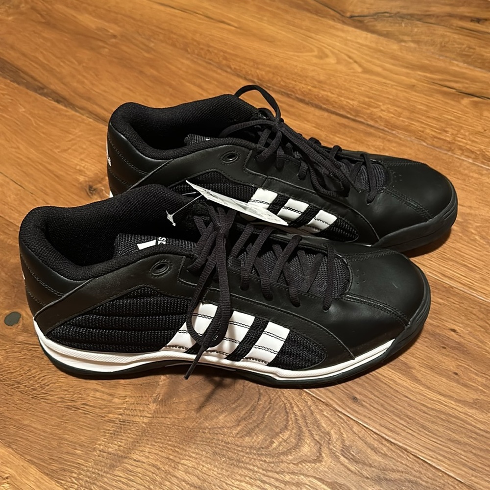 Adidas Turf Hog LE Mid Football Cleats Black White 467566 Men's Size 11 1/2- NEW - Picture 3 of 8